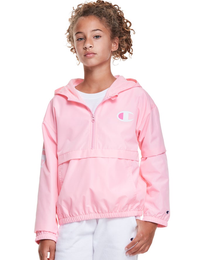 Champion Jas Meisjes - Roze - Windbreaker C Logo ( 210975-FNG )